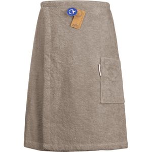 ARTG® Towelzz - Sauna Kilt - Heren - met klittenband - Cappuccino Bruin - (tot 170 cm heupomvang)