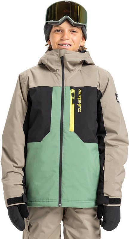 Quiksilver - Dawson - Jas - Beige - Technische Sneeuwjas voor Jongens 8-16