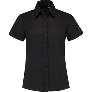 Overhemd/blouse voor dames in de kleur zwart in de maat XXL