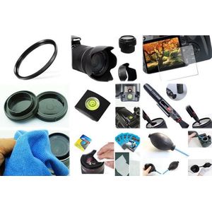 10 in 1 accessories kit voor Canon 200D + 18-55MM IS STM