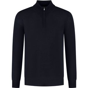 GENTS - Halfzip merinoblend - Polyblend - Navy Blauw - Maat S/S