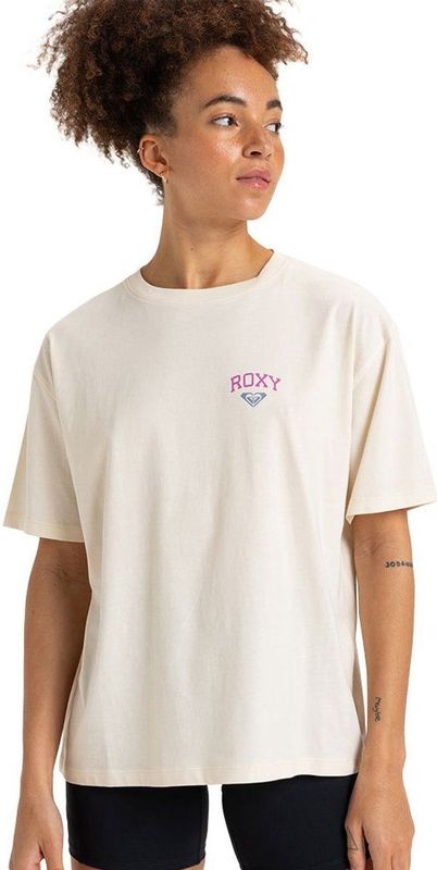 Roxy Erjkt04179 T-shirt Met Korte Mouwen Beige M Vrouw
