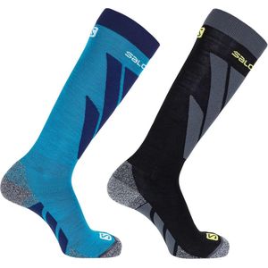 Salomon S/Access Wintersportsokken - Maat 45-47 - Mannen - blauw/zwart/grijs