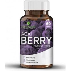 Acai Bessen - 60 capsules - Rijk aan Antioxidanten, Vitaminen & Mineralen - Al jaren in de top 10 van populaire Superfoods