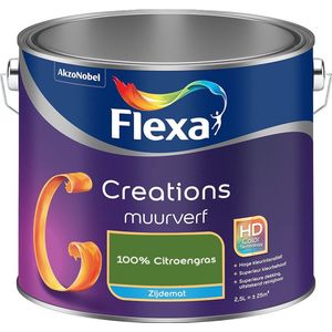 Flexa - Creations Muurverf Zijdemat - 100% Citroengras - Mengverf - 2.5 Liter