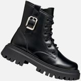 Geox - J MAQUINNENS GIRL - Hoge Schoenen - Zwart