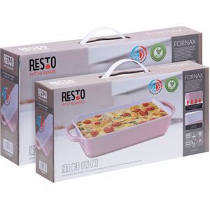 Resto - Fornax Ovenschaal - Ovenschalen - Ovenschaal - Rechthoekig - 40 CM - Roze