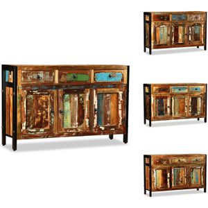 vidaXL Dressoir - Dressoirs - Zijkast - Zijkasten - Dressoir 120x35x76 cm massief gerecycled hout