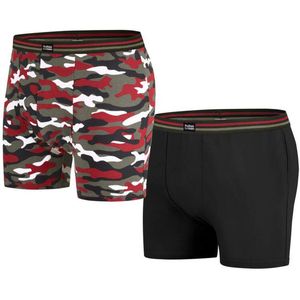 ATLAS FOR MEN - Set van 2 comfortabele stretchboxershorts - Heren - Verkrijgbaar in grote maten - L
