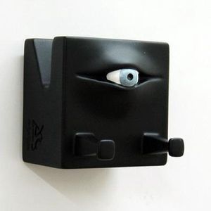 Antartidee - sleutelrekje - oog - zwart - Italiaans - Design - polystone