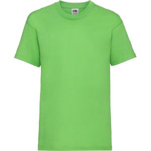 Fruit Of The Loom Kinder / Kinderen Unisex Valueweight T-shirt met korte mouwen (Lime)