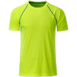 James and Nicholson - Heren Sportshirt (Geel/Blauw)