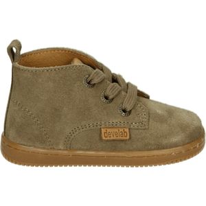 Develab - Firststep - Babysneakers - Taupe - Halfhoog Veterschoentje