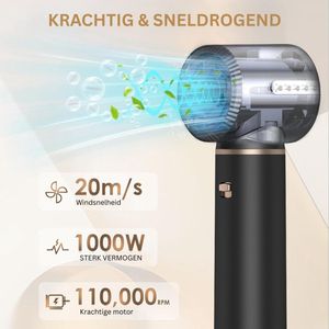 Föhnborstel - Zwart - 5-in-1 Multifunctionele Haarstyler