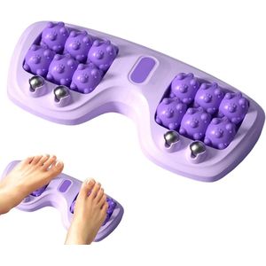 Dubbele voetmassage-apparaat - Voetmassageroller - Draagbaar - Drie massagetechnieken - Verlicht plantaire fasciitis, spierspanning en voetpijn - Verbetert de bloedsomloop - Draagbaar voetmassage-apparaat