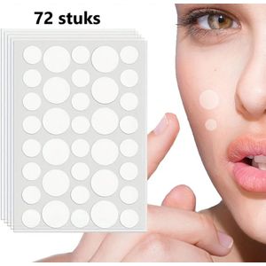 Set Van 72 Hydrocolloïde Acne Pleisters I Pimple Patch I Puisten & Vlekken Bedekken I Puisten Verwijderaar