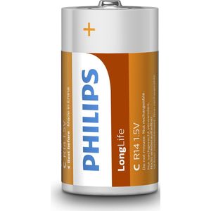 Philips R14L2B - C batterij - 2 stuks