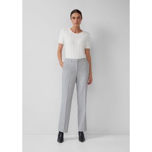 Broek - Luxe Viscosemix - Hoge Taille - Gemêleerd Patroon - Elegante Rechte Pijpen