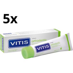 Vitis Orthodontic Tandpasta - 5 x 75 ml - Voordeelverpakking