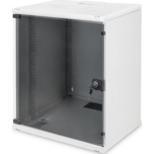 Digitus DN-19 12-U-S-1 19inch-wandkast (b x h x d) 540 x 595 x 400 mm 12 HE Grijs-wit (RAL 7035)