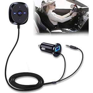 Bluetooth Auto Adapter met MP3 Speler en FM Zender - Ondersteunt USB en AUX