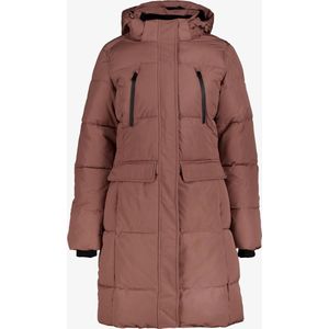 Kjelvik dames parka winterjas waterafstotend roze - Maat M - Met capuchon - Ritssluiting