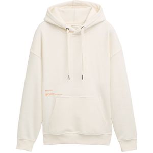 Tom Tailor - Relaxte Hoodie - Zwart - Met Rugprint