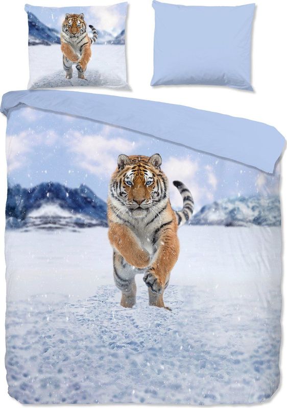 Dekbedovertrek - Grijs - Katoen - 1 Persoon