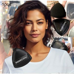 3 Stuk Beauty Blender | Zwart | Driehoek Blender spons voor make-up | Foundation blender | Applicator Make-up | Make-up spons | Make-up Ei | Wasbaar nat en droog | Powder puff driehoek | Zwart