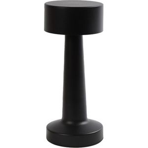 Countryfield | Tafellamp Oplaadbaar – Draadloos en dimbaar – Moderne touch lamp – Touchlamp - Nachtlamp Slaapkamer – 21 cm – Zwart