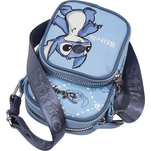 Stitch Disney Tasje / blauw minitasje 18x9x12 cm