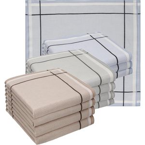 Heren zakdoeken van stof 100% katoen Betz Leo - set van 12 stuks 40 x 40 cm