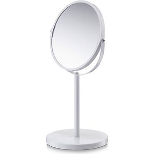UNIQ Make-up Spiegel met 3x Vegroting - Make-up en Scheer Spiegel - Staande spiegel - Wit