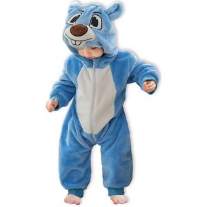 Eekhoorn Kleuter Verkleedpak – Peuter Dieren Kostuum – Onesie Kinderen 2-4 Jaar – Flanel – Voor Carnaval, Sinterklaas Cadeau – Jongen & Meisjes – Pyjama of Boxpak – Kruippak – Perfect Cadeau voor Kerstmis – Comfortabel & Zacht - Animal