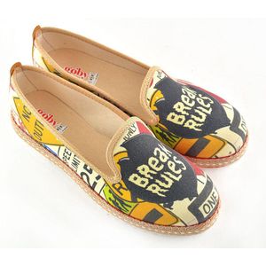 GOBY - Break Rules - Ballerinas - Sandalen -Hoge kwaliteit - Handmade - Meisjesprint - Maat 42