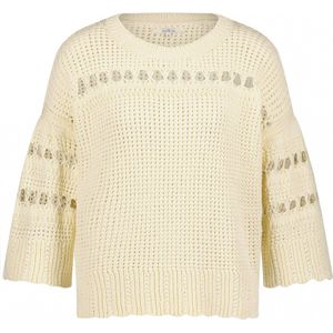 Circle Of Trust Rosalie Knit Truien & vesten Dames - Sweater - Hoodie - Vest- Beige - Maat S