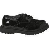 Lakschoenen met kartelzool kinderen zwart