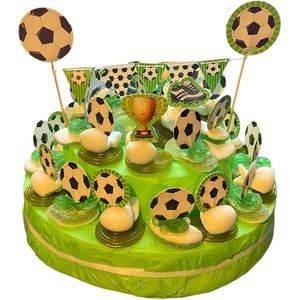 Snoeptaart - Voetbal Feest - Kinderfeest - 30 traktaties - Cadeauverpakking