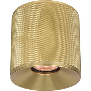 Plafondlamp Costa Goud - Ø10,5cm - excl. 1x GU10 lichtbron - IP20 - Dimbaar > spots verlichting goud | opbouwspot goud | plafondlamp goud | spotje goud | design lamp goud | lamp modern goud | downlight goud