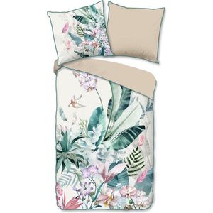 Premium Biologisch Katoen/Satijn Eenpersoons Dekbedovertrek Vayenne | 140x200/220 | Luxe En Comfortabel | Hoogwaardige Kwaliteit