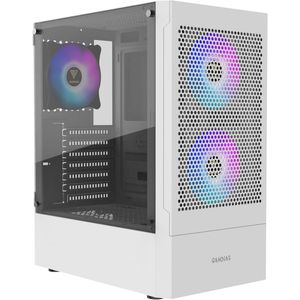 Gaming PC Behuizing met Gehard Glas en ARGB Ventilatoren - Mid-Tower ATX