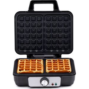 alpina Wafelijzer - Wafelmaker - 1000W - Zwart