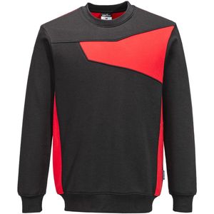 Portwest PW2 Sweatshirt PW273 - Zwart/Rood - XXL