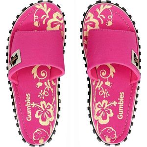 Gumbies - Slides – Pink Hibiscus - Maat 37