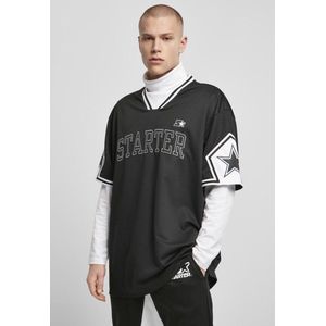 Starter Black Label Heren Tshirt -XL- Starter Star Sleeve Sports Zwart