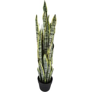 Kunstplant Sansevieria in pot, 85 cm hoog, groen, LIKE LIFE