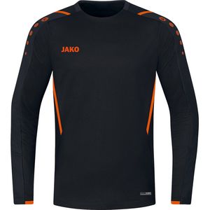 Jako - Sweater Challenge - Zwart met Oranje Trui Kids-128