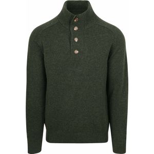 Steppin' Out Mocker Trui Lamswol Groen - Maat M - Heren