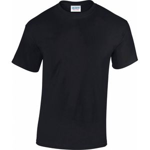 Gildan Heavy Cotton T-shirt 180 GSM, Kleur Zwart, Maat S (6 Stuks)