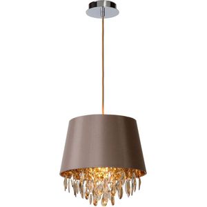 Lucide DOLTI - Hanglamp - Ø 30 cm - 1xE27 - Taupe